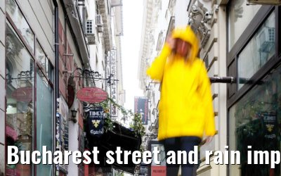 Bucharest street and rain impressions 17.05.2023