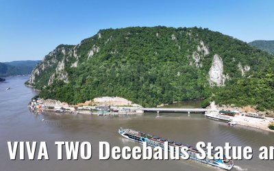 VIVA TWO Decebalus Statue and Mraconia Monastery, Katarakten, Danube 21.05.2023