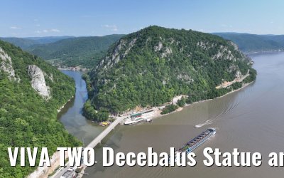 VIVA TWO Decebalus Statue and Mraconia Monastery, Katarakten, Danube 21.05.2023