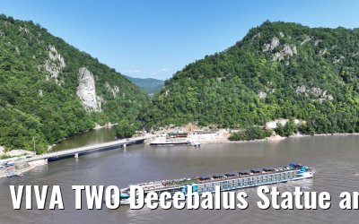 VIVA TWO Decebalus Statue and Mraconia Monastery, Katarakten, Danube 21.05.2023