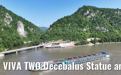 VIVA TWO Decebalus Statue and Mraconia Monastery, Katarakten, Danube 21.05.2023