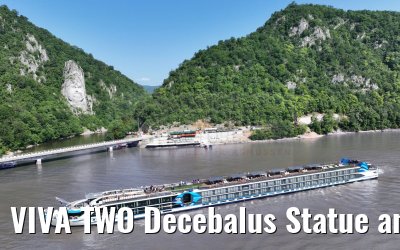 VIVA TWO Decebalus Statue and Mraconia Monastery, Katarakten, Danube 21.05.2023