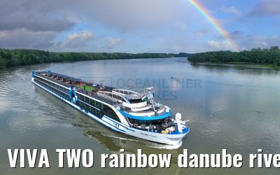 VIVA TWO rainbow danube river near Mohacs 13.05.2023