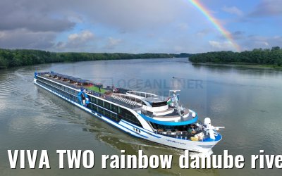 VIVA TWO rainbow danube river near Mohacs 13.05.2023