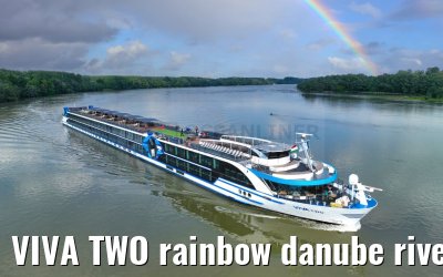 VIVA TWO rainbow danube river near Mohacs 13.05.2023