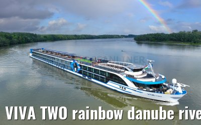 VIVA TWO rainbow danube river near Mohacs 13.05.2023