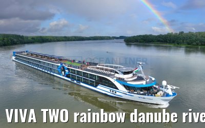 VIVA TWO rainbow danube river near Mohacs 13.05.2023