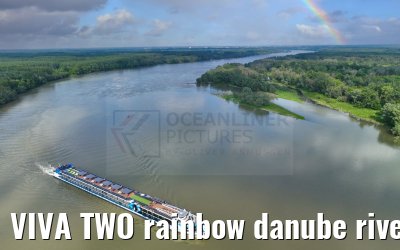 VIVA TWO rainbow danube river near Mohacs 13.05.2023
