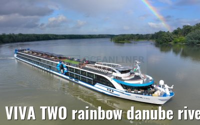 VIVA TWO rainbow danube river near Mohacs 13.05.2023