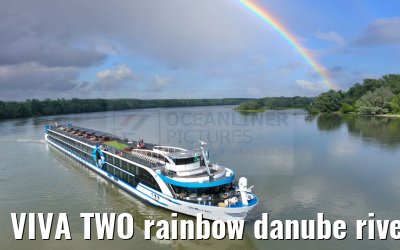 VIVA TWO rainbow danube river near Mohacs 13.05.2023