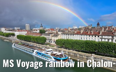MS Voyage rainbow in Chalon-sur-Saône 22.06.2023