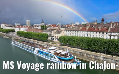 MS Voyage rainbow in Chalon-sur-Saône 22.06.2023