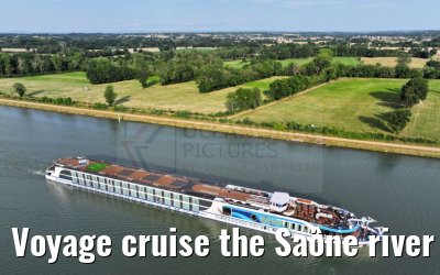 Voyage cruise the Saône river from Macon to Lyon 23.06.2023