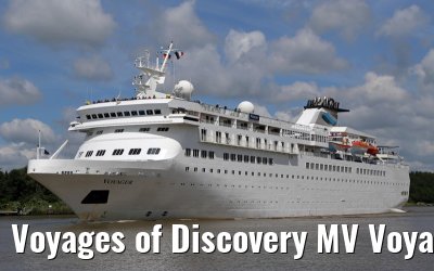 Voyages of Discovery MV Voyager, Kiel Canal transit, 12. June 2014
