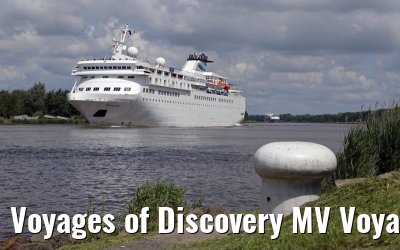 Voyages of Discovery MV Voyager, Kiel Canal transit, 12. June 2014