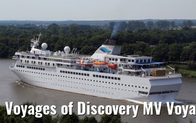 Voyages of Discovery MV Voyager, Kiel Canal transit 25. July 2014