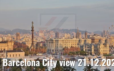 Barcelona City view 21.12.2021