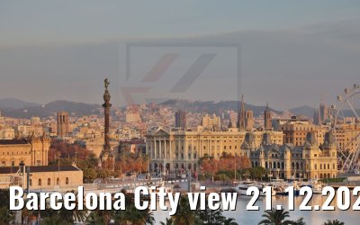 Barcelona City view 21.12.2021