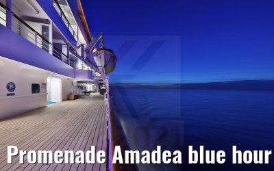 Promenade Amadea blue hour 20.12.2021