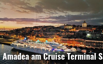 Amadea am Cruise Terminal Santa Apolonia Lissabon 16.12.2021