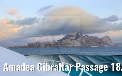 Amadea Gibraltar Passage 18.12.2021