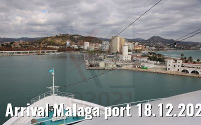 Arrival Malaga port 18.12.2021