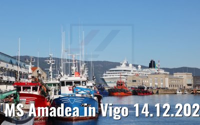 MS Amadea in Vigo 14.12.2021