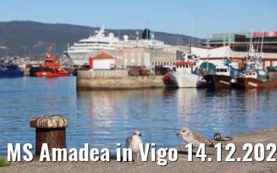 MS Amadea in Vigo 14.12.2021