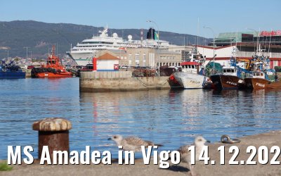 MS Amadea in Vigo 14.12.2021