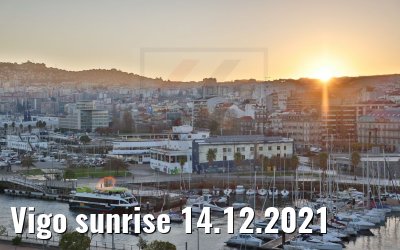 Vigo sunrise 14.12.2021