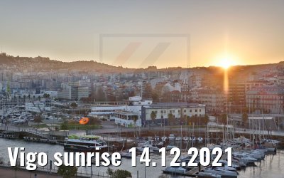 Vigo sunrise 14.12.2021
