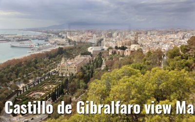 Castillo de Gibralfaro view Malaga 19.12.2021