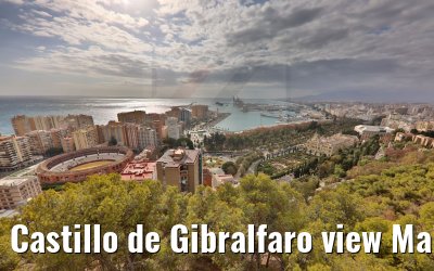 Castillo de Gibralfaro view Malaga 19.12.2021
