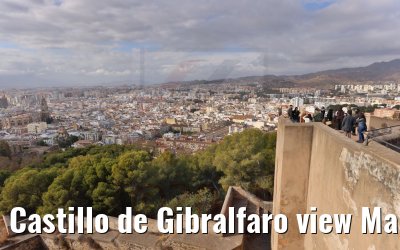 Castillo de Gibralfaro view Malaga 19.12.2021