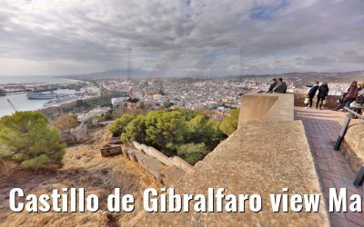 Castillo de Gibralfaro view Malaga 19.12.2021