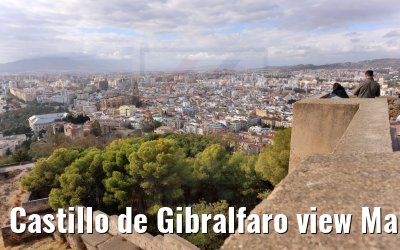 Castillo de Gibralfaro view Malaga 19.12.2021