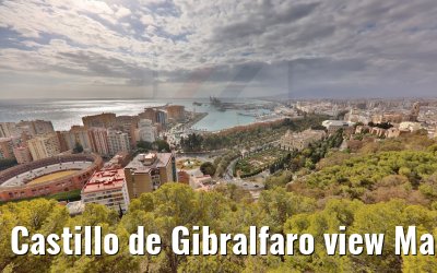 Castillo de Gibralfaro view Malaga 19.12.2021