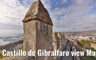 Castillo de Gibralfaro view Malaga 19.12.2021