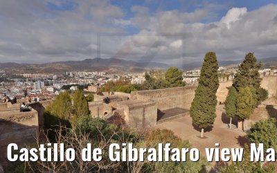 Castillo de Gibralfaro view Malaga 19.12.2021
