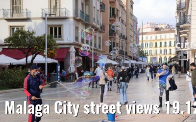 Malaga City street views 19.12.2021