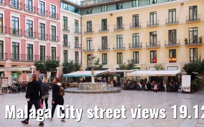 Malaga City street views 19.12.2021