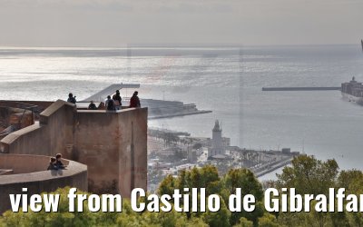 view from Castillo de Gibralfaro Malaga 19.12.2021