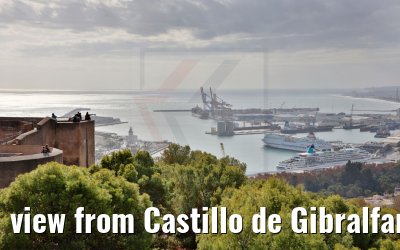 view from Castillo de Gibralfaro Malaga 19.12.2021