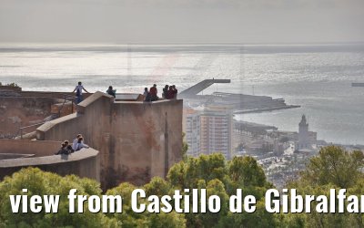 view from Castillo de Gibralfaro Malaga 19.12.2021
