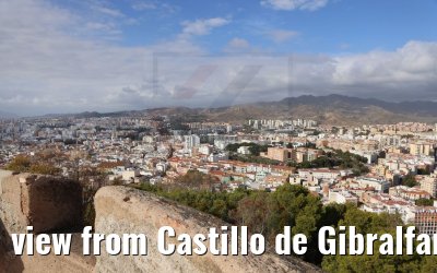 view from Castillo de Gibralfaro Malaga 19.12.2021