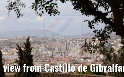 view from Castillo de Gibralfaro Malaga 19.12.2021