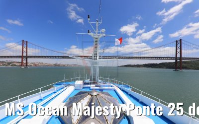 MS Ocean Majesty Ponte 25 de Abril Lissabon