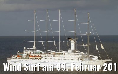 Wind Surf am 09. Februar 2010 vor Basseterre