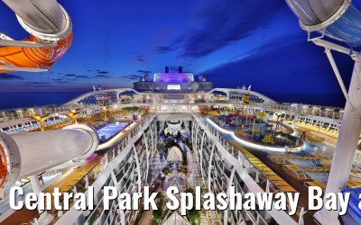 Central Park Splashaway Bay and Beach Pool morning view Wonder of the Seas