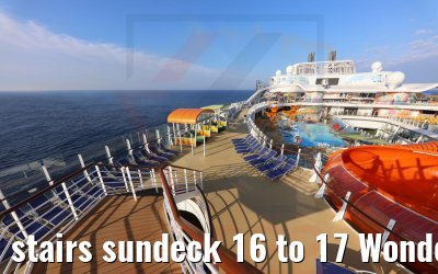 stairs sundeck 16 to 17 Wonder of the Seas